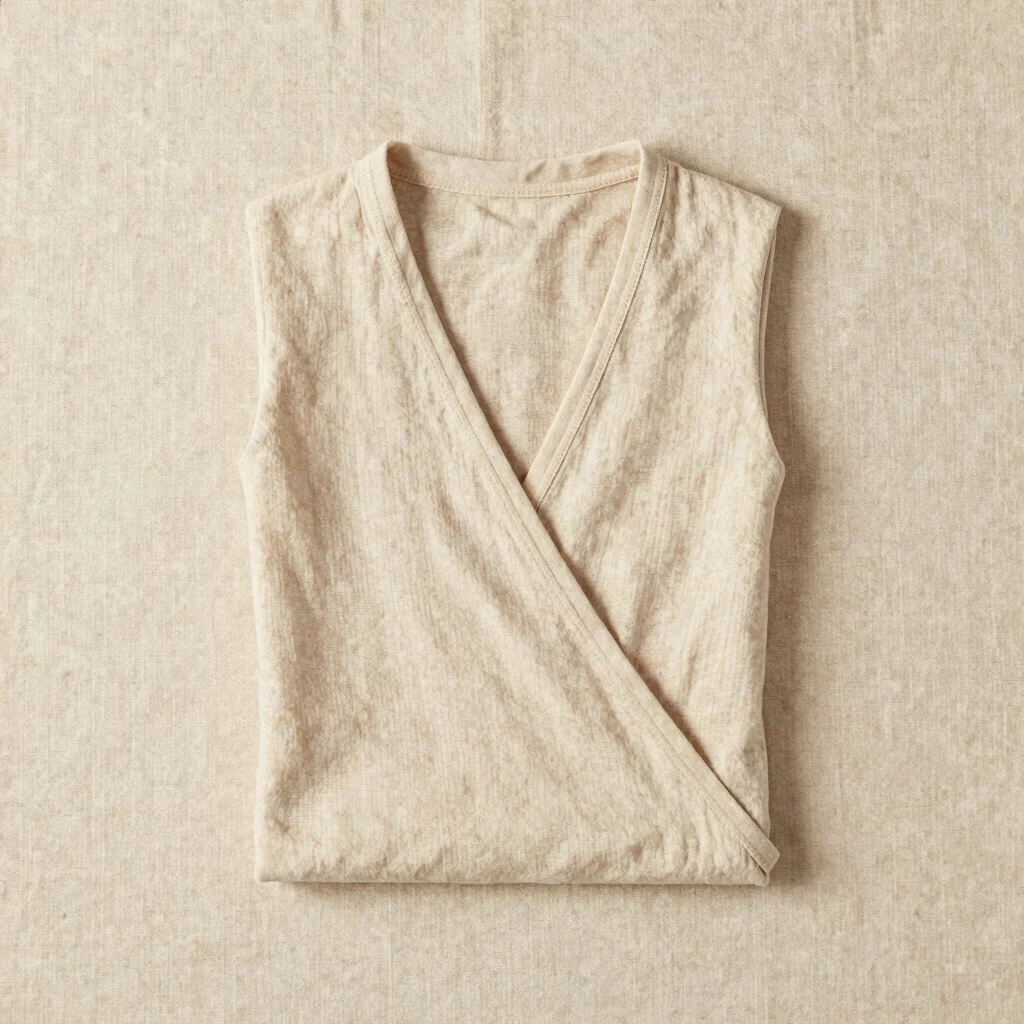 Organic Cotton Draped Wrap Top